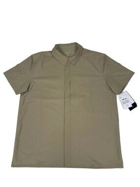 Nike 24.7 Perfect Stretch Dri-Fit Top Snap Button Shirt HQ6958-253 Men’s M or L
